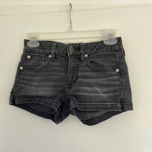 Black American Eagle Jean Shorts